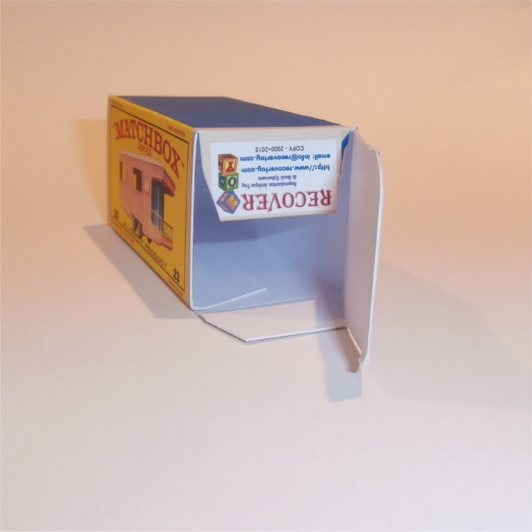 Matchbox Lesney 23d2 Trailer Caravan Pink E Style Repro Box - Image 4