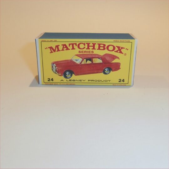Matchbox Lesney 24c Rolls Royce Silver Shadow E Style Repro Box