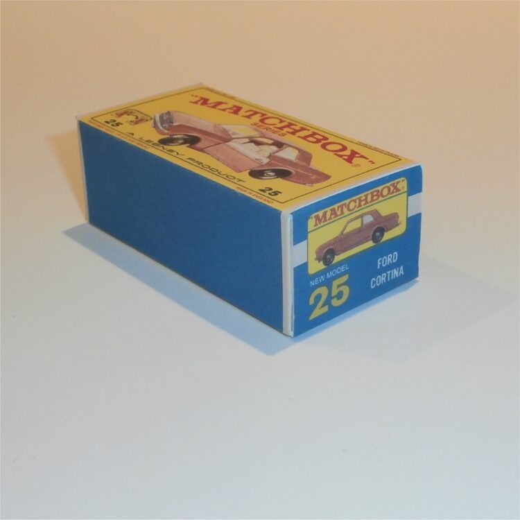 Matchbox Lesney 25d Ford Cortina Mk II E Style Repro Box - Image 2