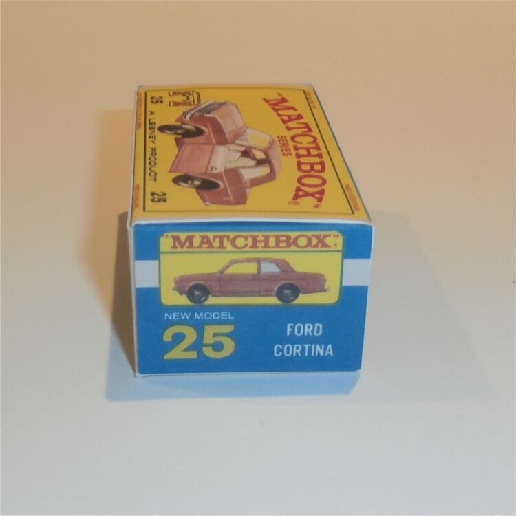 Matchbox Lesney 25d Ford Cortina Mk II E Style Repro Box - Image 3