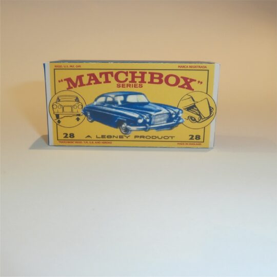 Matchbox Lesney 28 c Jaguar Mk. 10 E1 E Style Repro Box