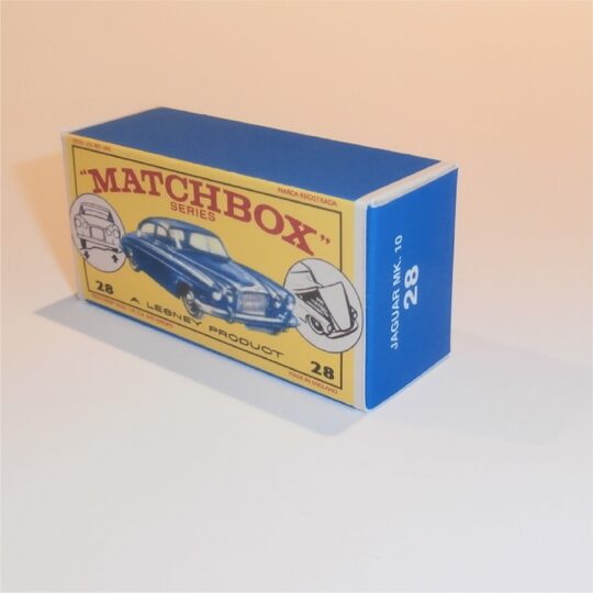 Matchbox Lesney 28 c Jaguar Mk. 10 E2 E Style Repro Box