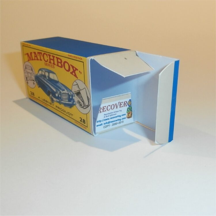 Matchbox Lesney 28 c Jaguar Mk. 10 E2 E Style Repro Box - Image 4