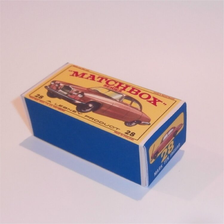 Matchbox Lesney 28 c Jaguar Mk. 10 E3 E Style Repro Box - Image 2