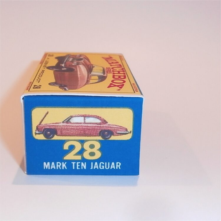 Matchbox Lesney 28 c Jaguar Mk. 10 E3 E Style Repro Box - Image 3