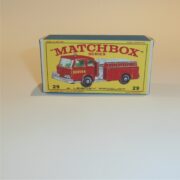 Matchbox Lesney 29 c Fire Pumper Truck E Style Repro Box