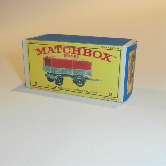 Matchbox Lesney  2d Mercedes Trailer E Style Repro Box