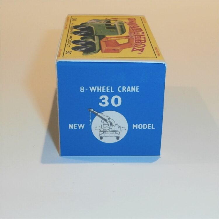 Matchbox Lesney 30c Eight Wheel Crane Truck E Style Repro Box - Image 3