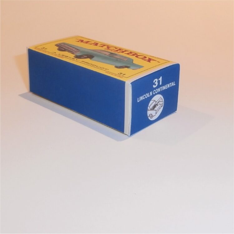 Matchbox Lesney 31c2 Lincoln Continental E Style Repro Box - Image 2