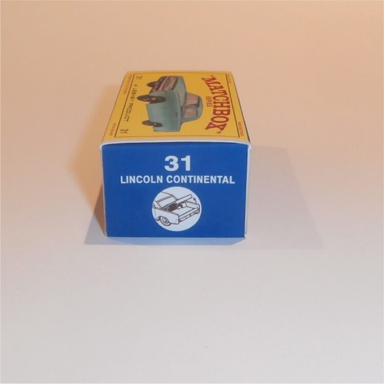Matchbox Lesney 31c2 Lincoln Continental E Style Repro Box - Image 3