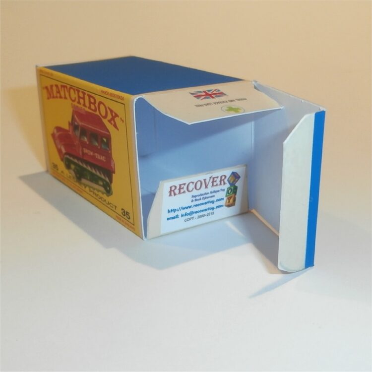 Matchbox Lesney 35b Snow Trac Tractor E Style Repro Box - Image 4