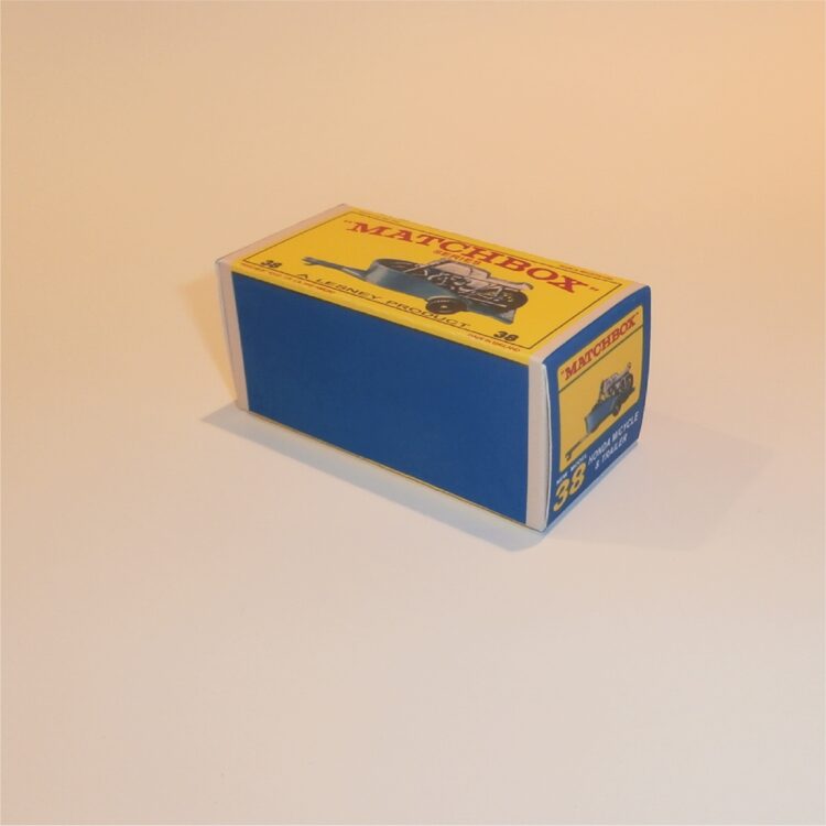 Matchbox Lesney 38c Honda Bike Blue Trailer E Style Repro Box - Image 2