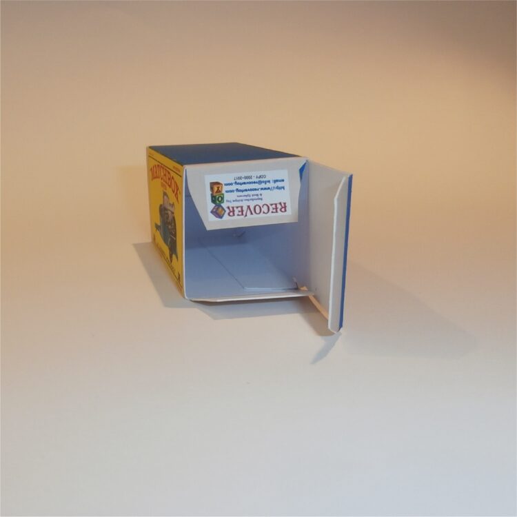 Matchbox Lesney 38c Honda Bike Blue Trailer E Style Repro Box - Image 4