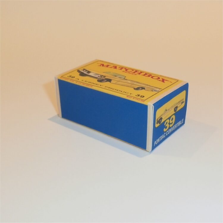 Matchbox Lesney 39b Pontiac Convertible E Style Repro Box - Image 2