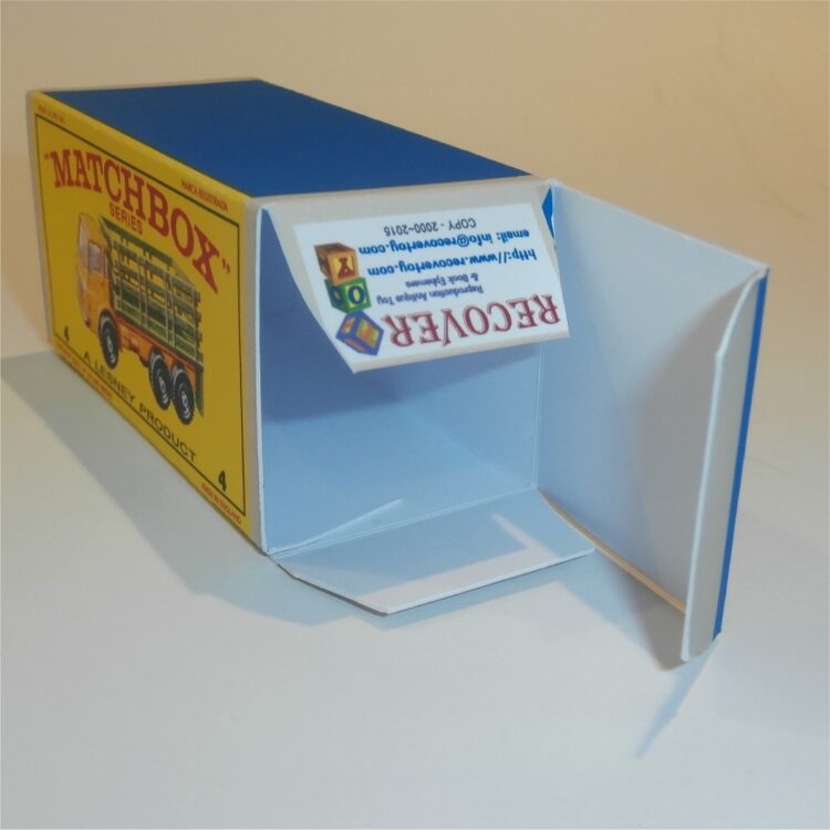 Matchbox Lesney  4d Dodge Stake Truck E Style Repro Box - Image 4