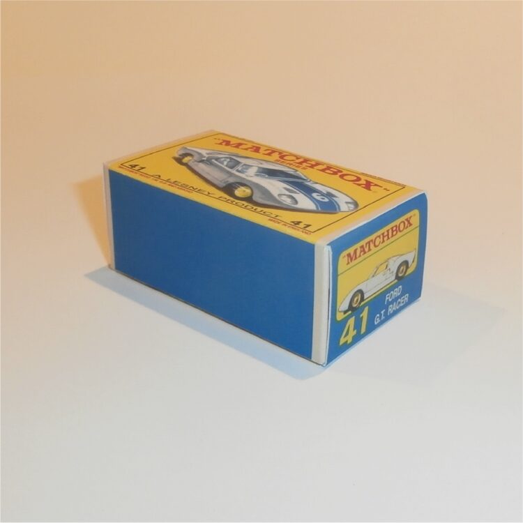 Matchbox Lesney 41c Ford GT Racing Car E Style Repro Box - Image 2