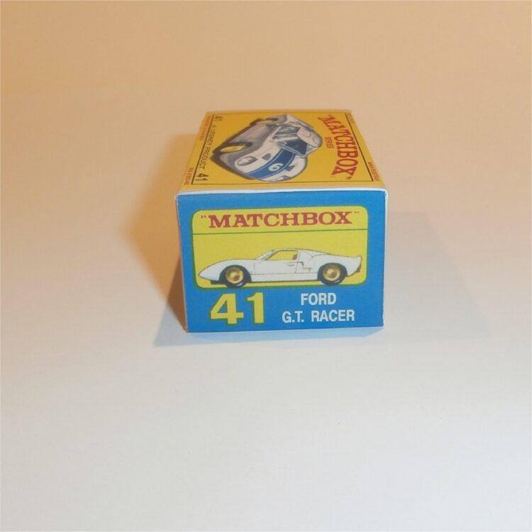 Matchbox Lesney 41c Ford GT Racing Car E Style Repro Box - Image 3