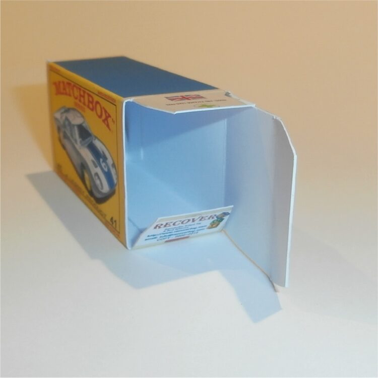 Matchbox Lesney 41c Ford GT Racing Car E Style Repro Box - Image 4