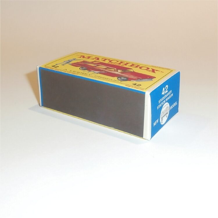 Matchbox Lesney 42b Studebaker Wagon Red E Style Repro Box - Image 2