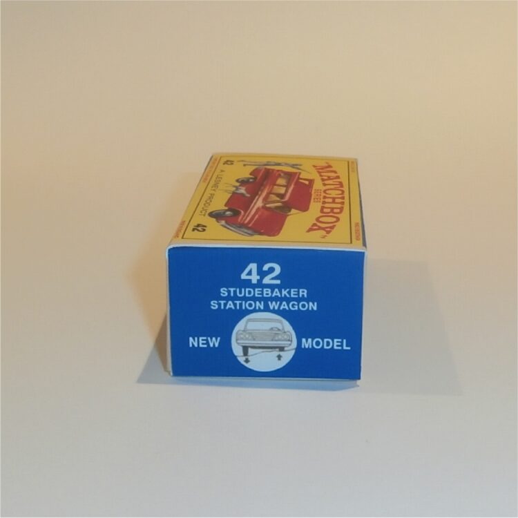 Matchbox Lesney 42b Studebaker Wagon Red E Style Repro Box - Image 3
