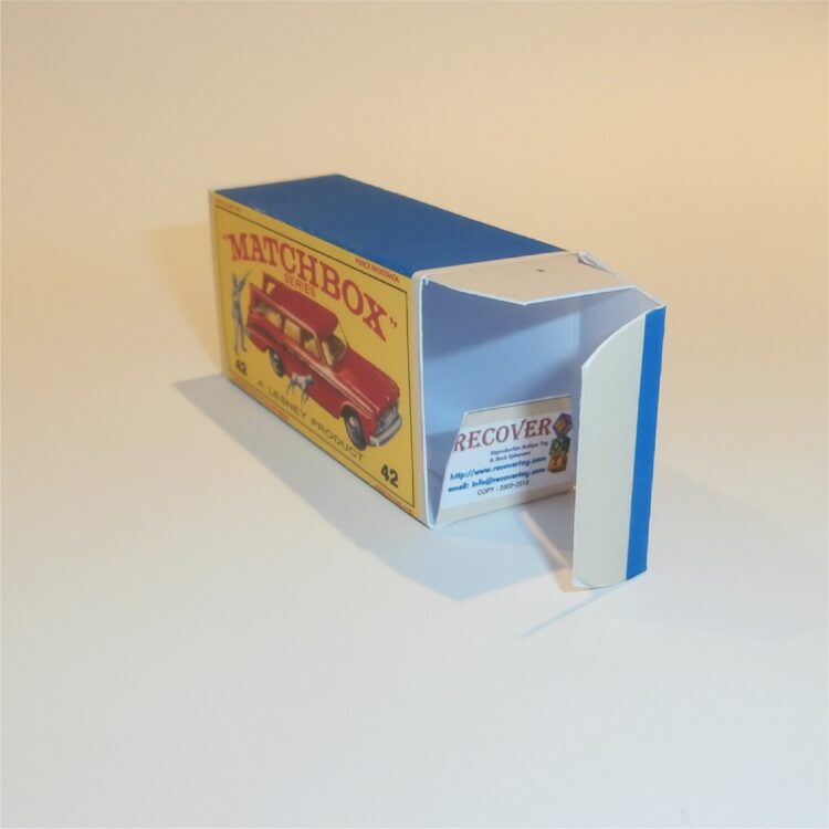 Matchbox Lesney 42b Studebaker Wagon Red E Style Repro Box - Image 4