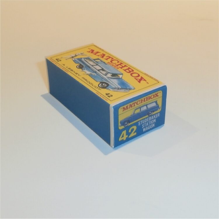 Matchbox Lesney 42b Studebaker Wagon Blue E Style Repro Box - Image 2