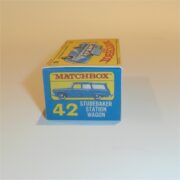 Matchbox Lesney 42b Studebaker Wagon Blue E Style Repro Box - Image 3