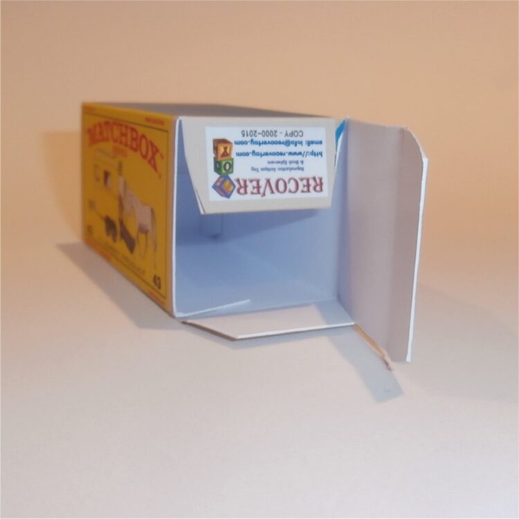 Matchbox Lesney 43c Pony Trailer E Style Repro Box - Image 4