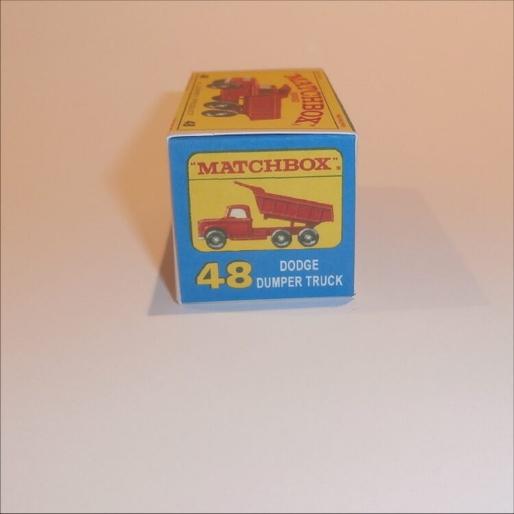 Matchbox Lesney 48c Dodge Dumper Truck E Style Repro Box - Image 3