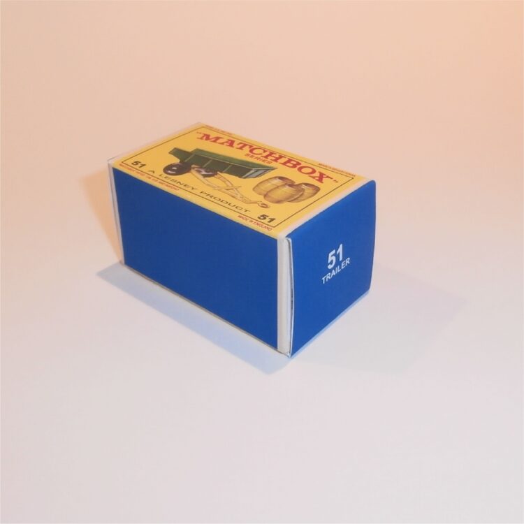 Matchbox Lesney 51b John Deere Tipping Trailer E Style Repro Box - Image 2