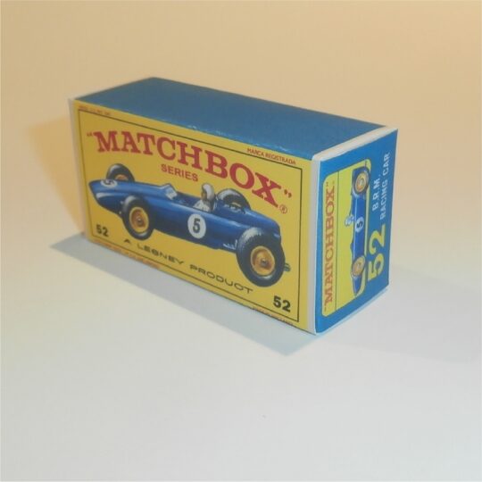 Matchbox Lesney 52 b BRM Racing Car E3 E Style Repro Box
