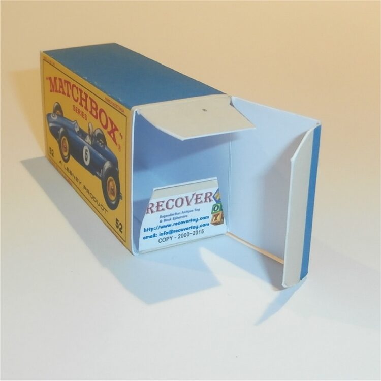 Matchbox Lesney 52 b BRM Racing Car E3 E Style Repro Box - Image 4