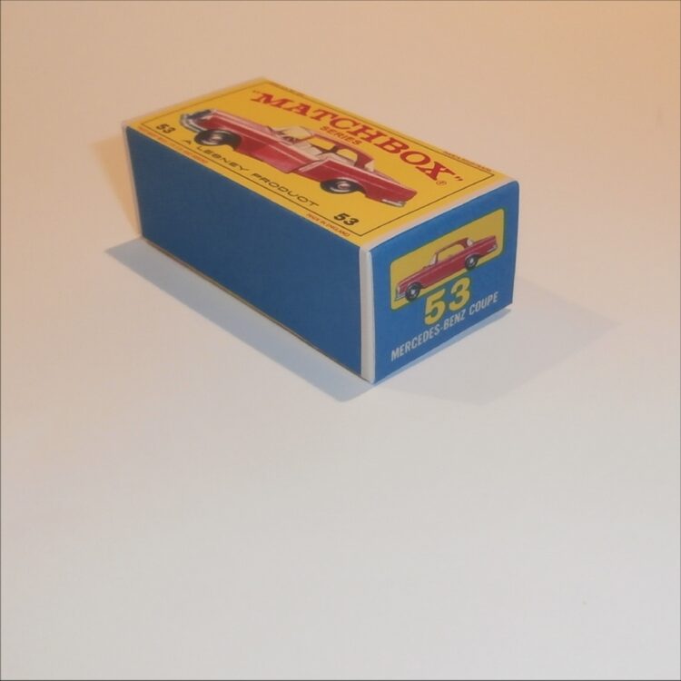 Matchbox Lesney 53b Mercedes Benz Coupe E Style Repro Box - Image 2