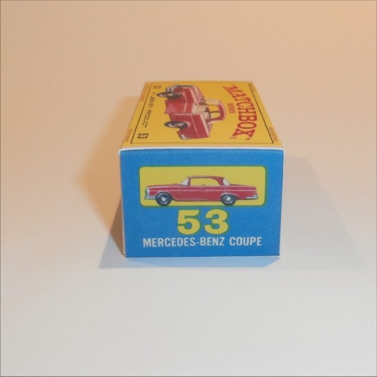 Matchbox Lesney 53b Mercedes Benz Coupe E Style Repro Box - Image 3