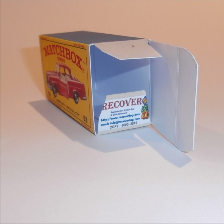 Matchbox Lesney 53b Mercedes Benz Coupe E Style Repro Box - Image 4