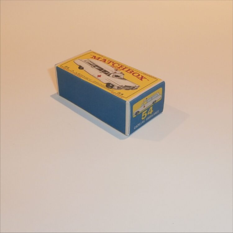 Matchbox Lesney 54 b Cadillac Ambulance E Style Repro Box - Image 2