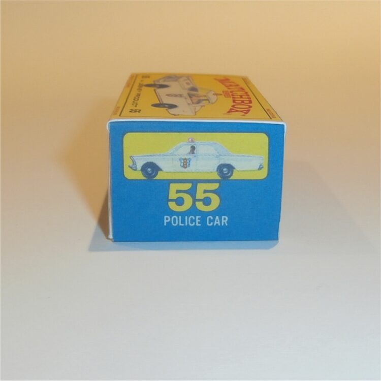 Matchbox Lesney 55c Ford Galaxie Police Car E Style Repro Box - Image 3