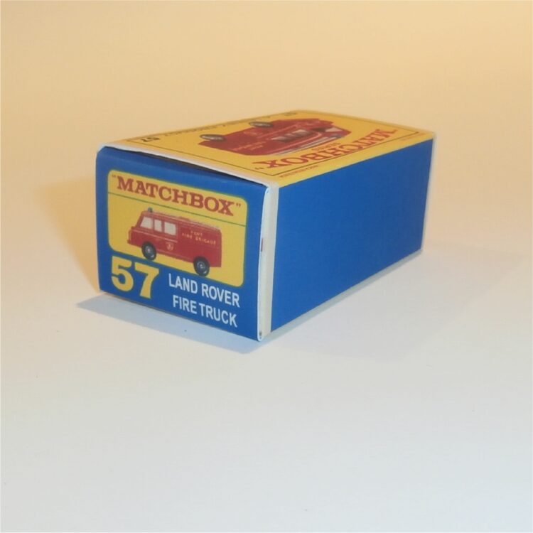 Matchbox Lesney 57c Land Rover Fire Truck E Style Repro Box - Image 3