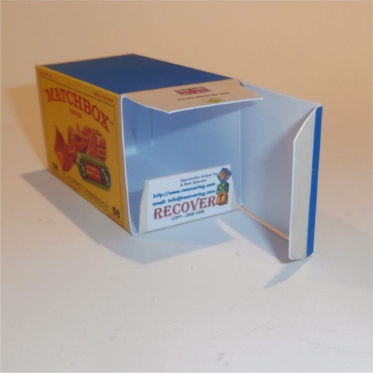 Matchbox Lesney 58b Drott Excavator E Style Repro Box - Image 4