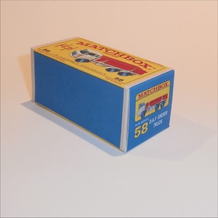 Matchbox Lesney 58c DAF Girder Truck E Style Repro Box - Image 2
