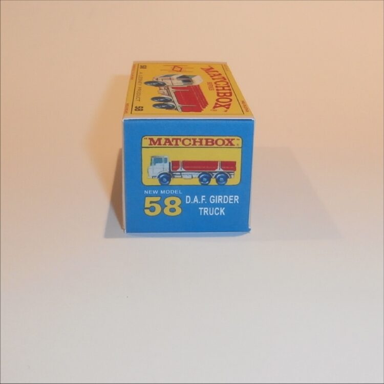 Matchbox Lesney 58c DAF Girder Truck E Style Repro Box - Image 3