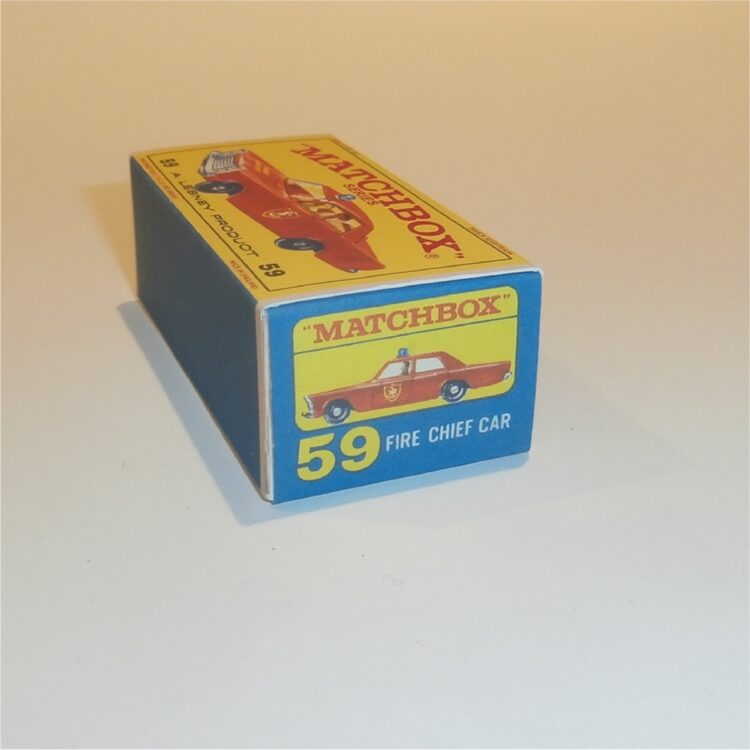 Matchbox Lesney 59c Ford Galaxie Fire Chief Car E Style Repro Box - Image 2