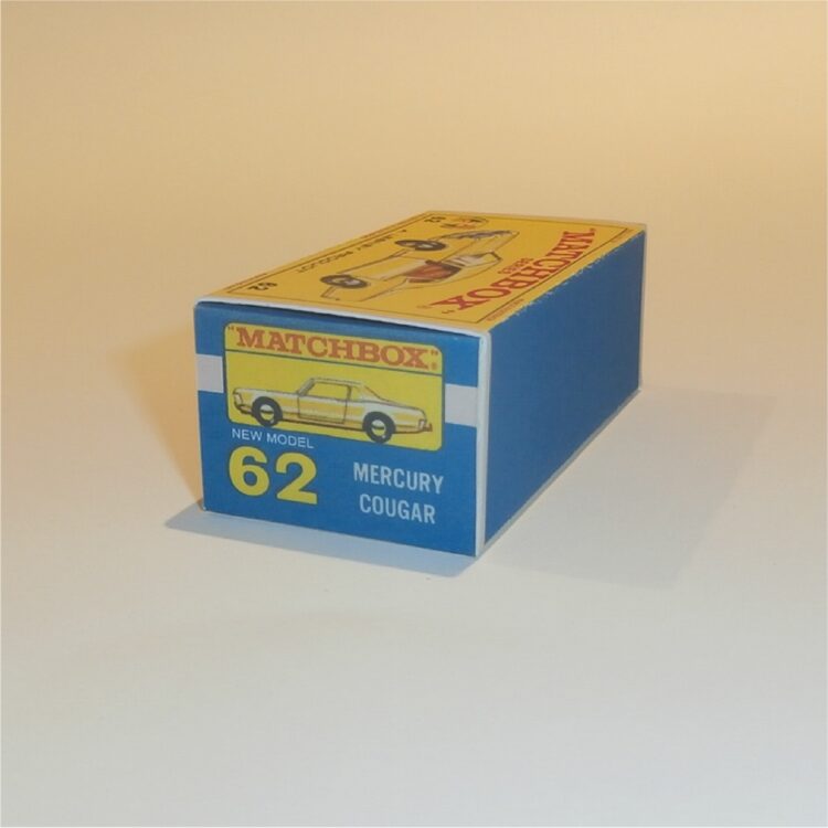 Matchbox Lesney 62c Mercury Cougar Sedan E Style Repro Box - Image 2