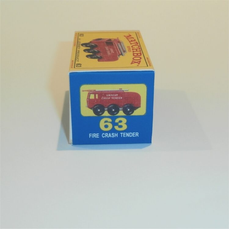 Matchbox Lesney 63b Alvis Foamite Crash Tender E Style Repro Box - Image 3