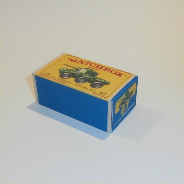 Matchbox Lesney 67 a Saladin Armoured Car E Style Repro Box - Image 2