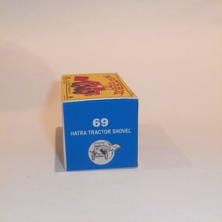 Matchbox Lesney 69 b2 Hatra Tractor Shovel Orange E Style Repro Box - Image 3