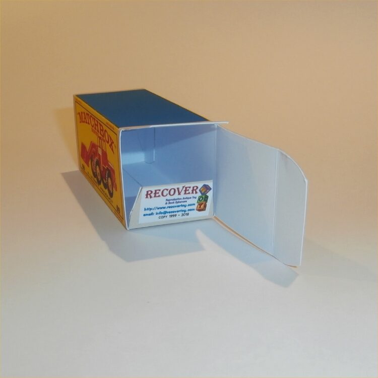 Matchbox Lesney 69 b3 Hatra Tractor Shovel Orange Yellow Hubs E Style Repro Box - Image 4