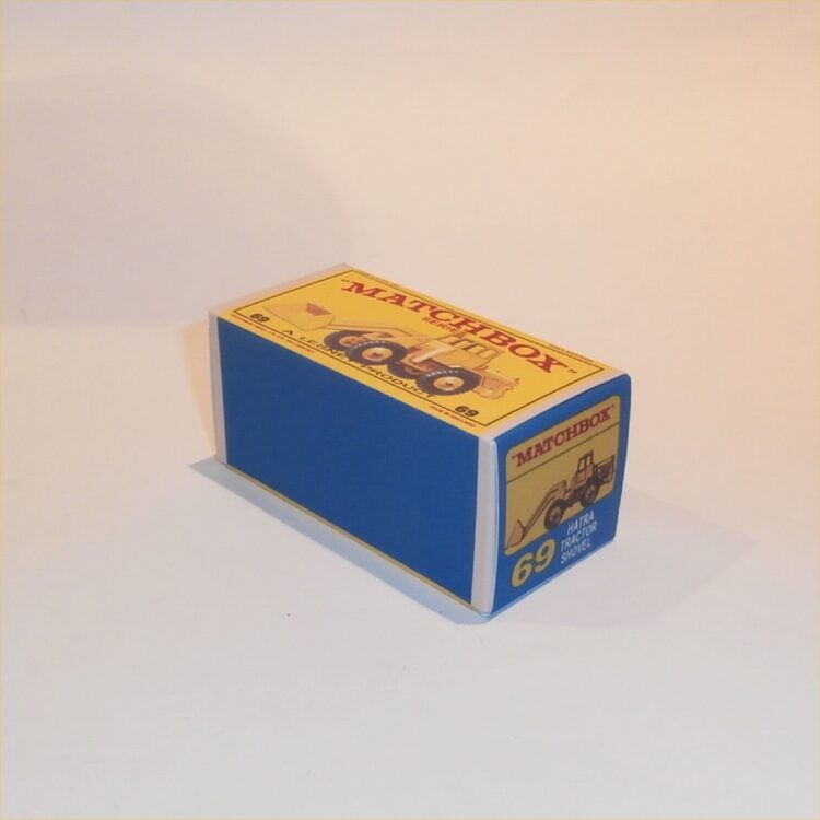 Matchbox Lesney 69 b4 Hatra Tractor Shovel Yellow E Style Repro Box - Image 2