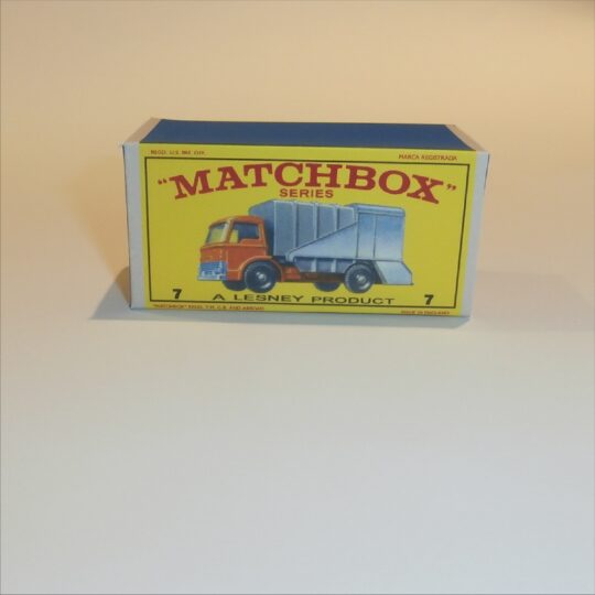 Matchbox Lesney  7 c Ford Refuse Truck E Style Repro Box