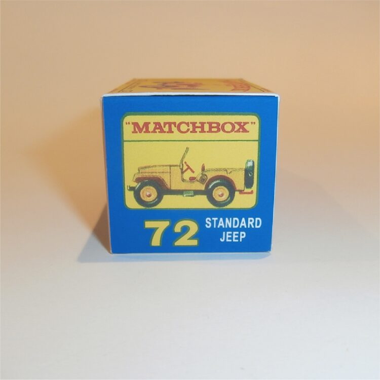 Matchbox Lesney 72 b Standard Jeep E Style Repro Box - Image 3